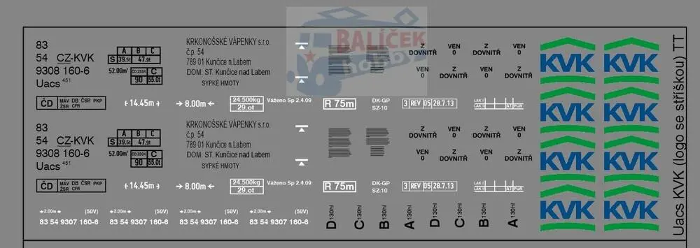 Obtisk - Uacs/RAJ KVK - logo se stříškou