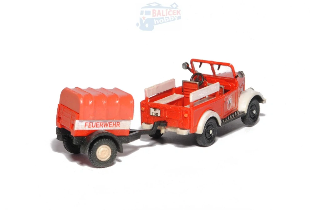 Gaz 69 s přívěsem Juterbog 1:87