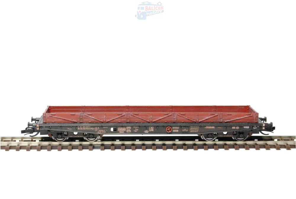 Nízkostěnný vůz Rlmm/Paon 10 ČSD 1:120