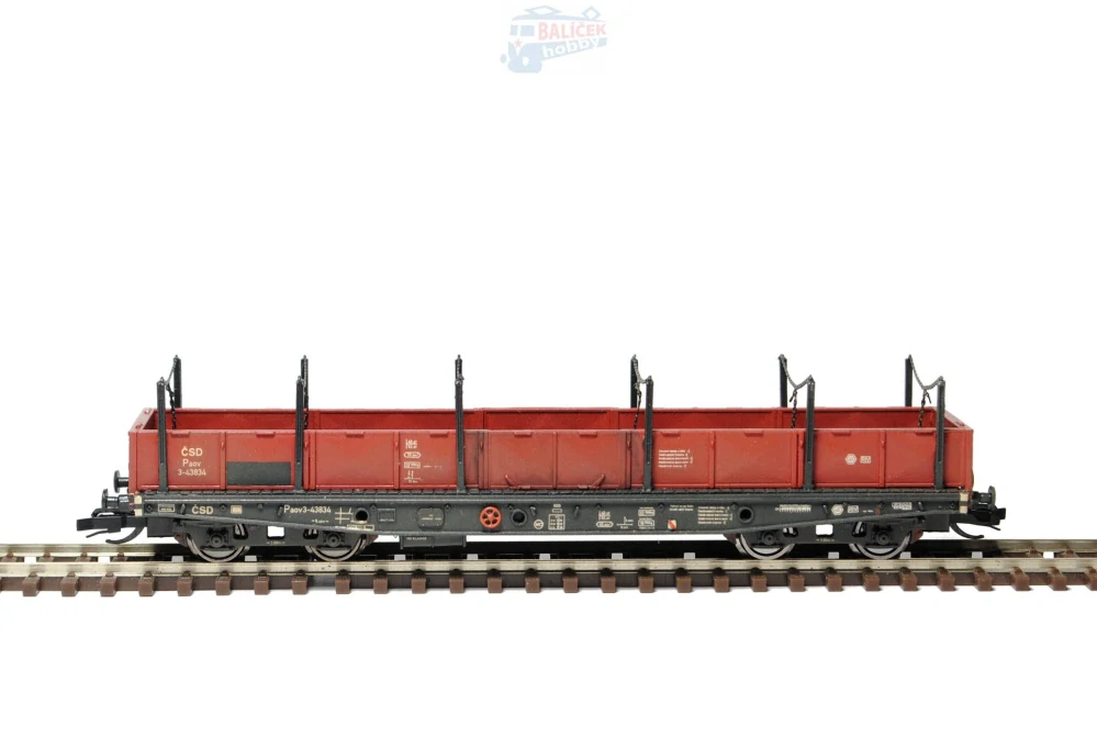 Vysokostěnný vůz Smm/Paov 10 ČSD 1:120