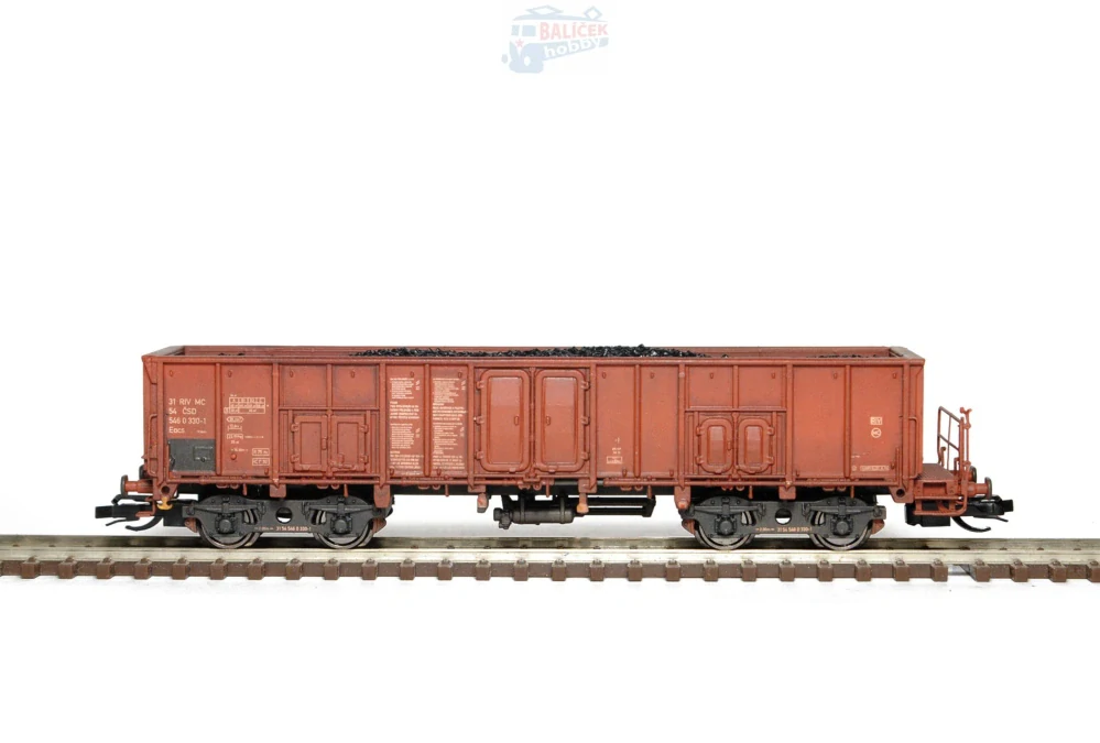 Otevřený vůz Eacs/Vase 10 ČSD 1:120