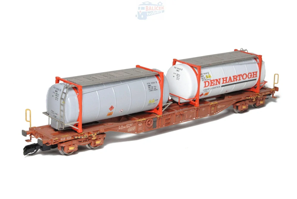 Kontejnerový vůz Sgnss 55 ČD/ČDC 1:120