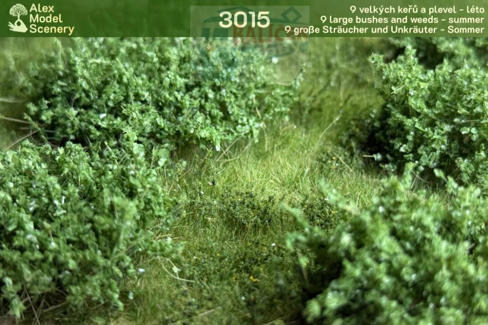 MPAK 9 velkých keřů a plevel - léto - AMS-3015