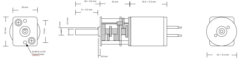 Motor 1215R-1000 (14 RPM)