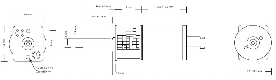 Motor 1215R-70 (200 RPM)