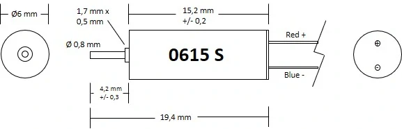 Motor 6x15 - single shaft