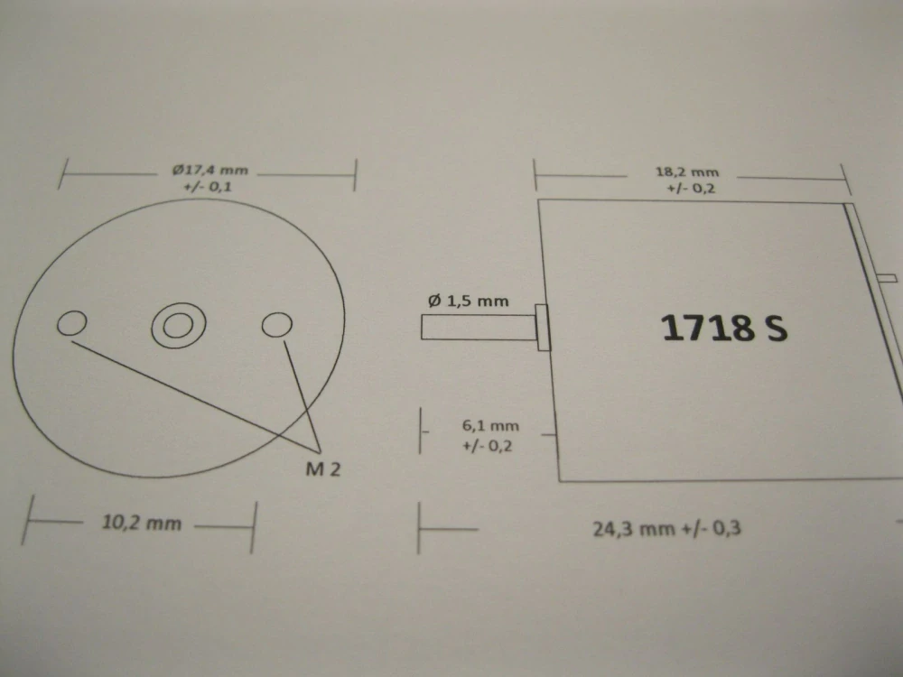 Motor 17x18 - Single shaft