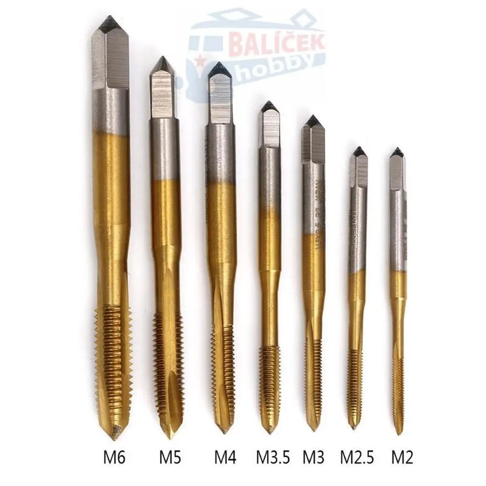 Závitím strojní M3 - titanový povlak