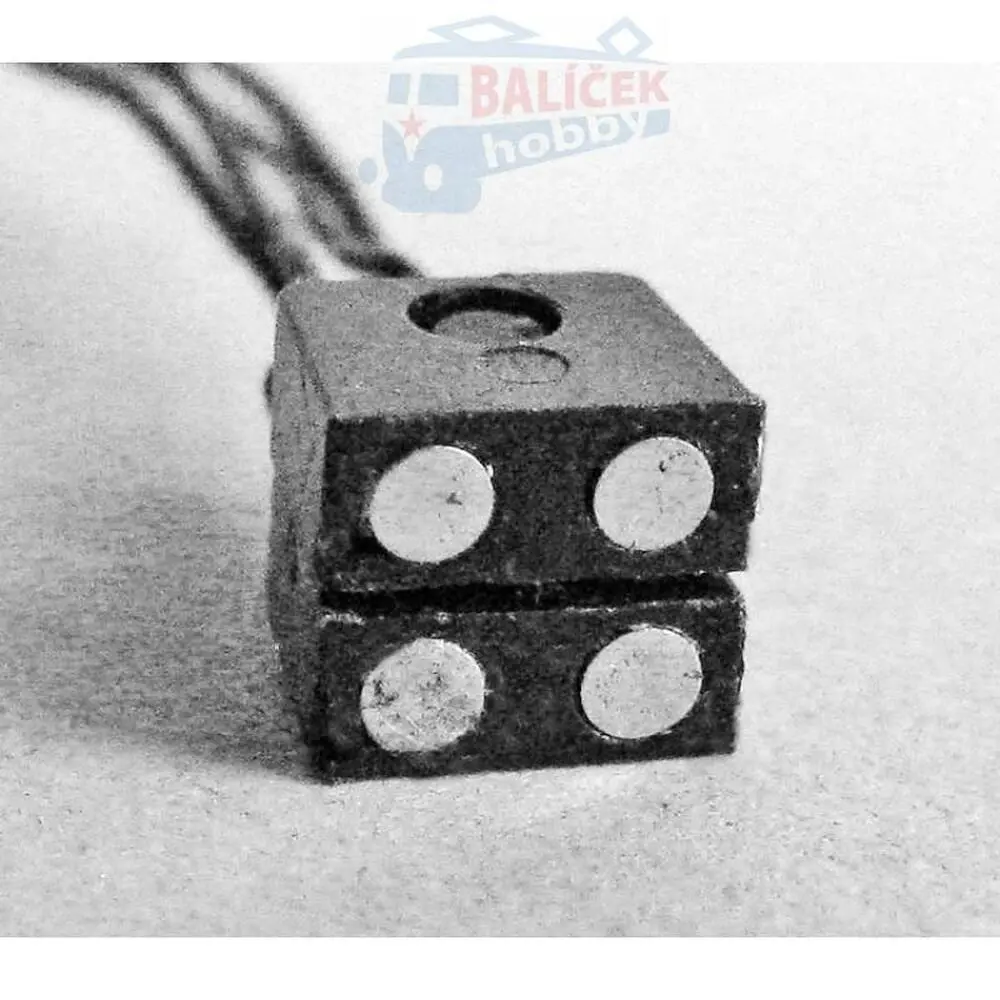 Magnetické vodivé spřáhlo pro elektrické propojení soupravy, 4pólové, 1 pár, TT, Peho 340