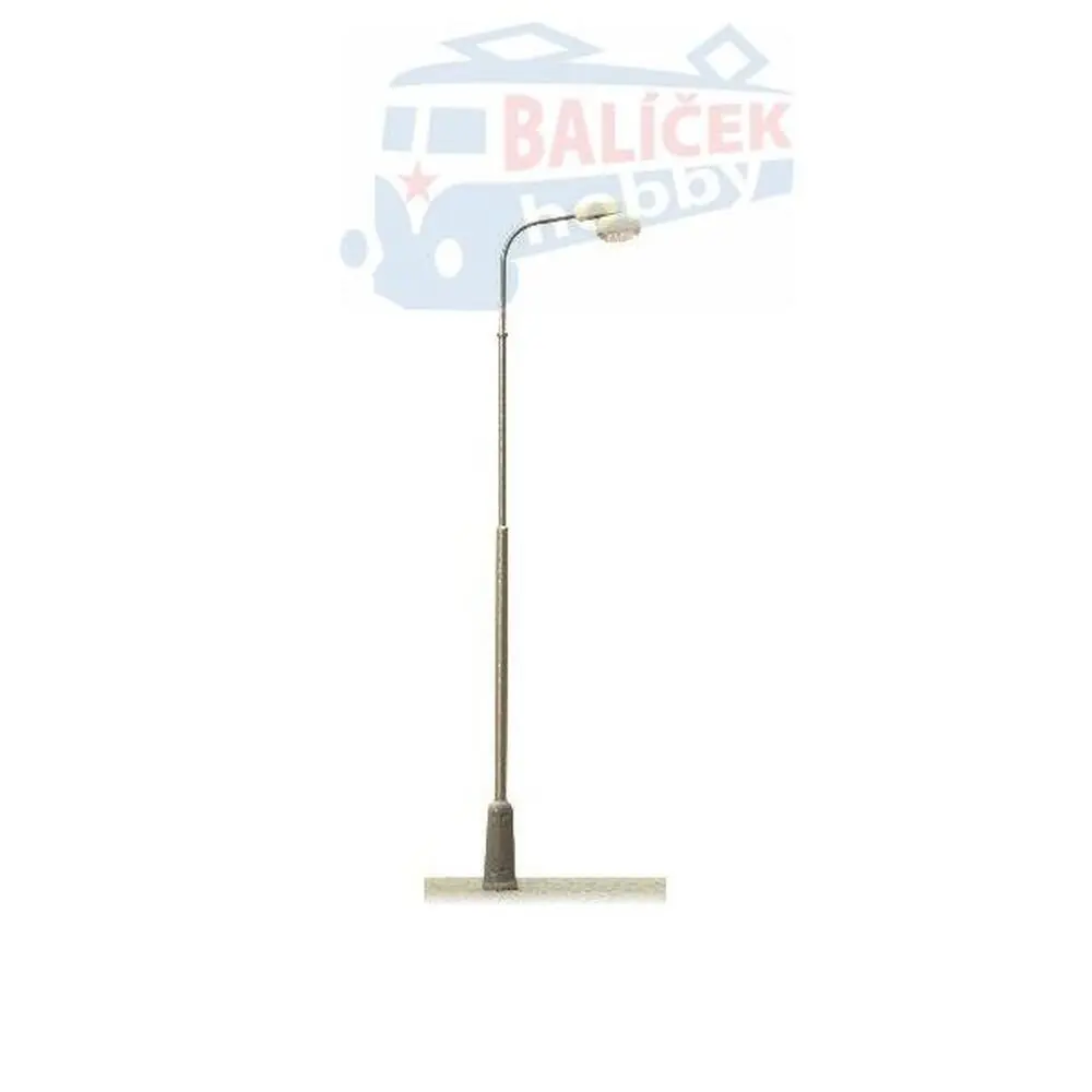 H0 - Pouliční lampa šedá typ D - žluté světlo