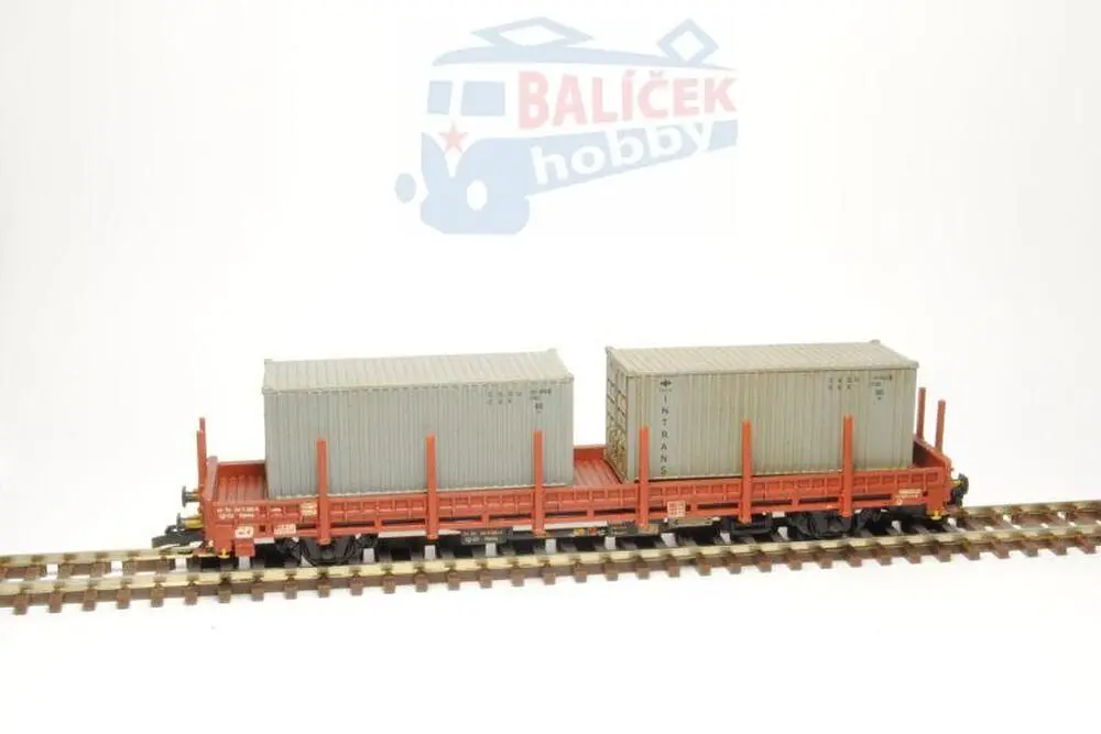 Nízkostěnný vůz Kbkks 10 ČD/ČDC 1:120
