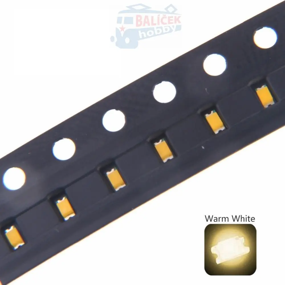 SMD Led - 0603 - teplá bílá
