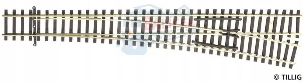 83341 Tillig TT Bahn - EW3 - výhybka pravá, úhel srdcovky 12°