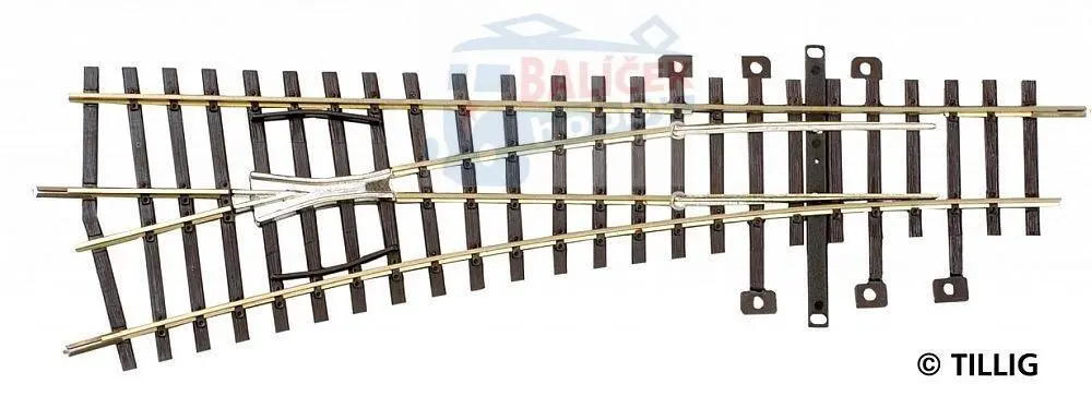 82322 Tillig H0 Bahn - EW 15° - výhybka 15° levá