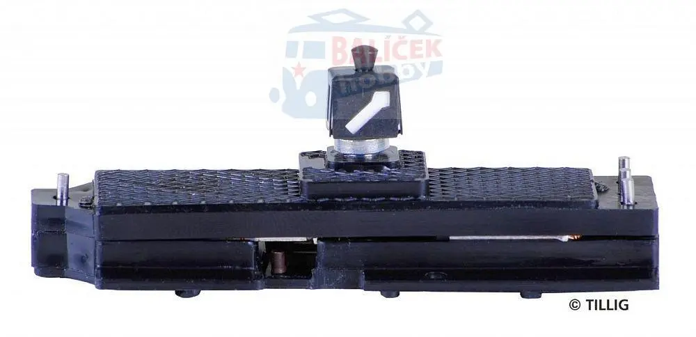 82512 Tillig H0 Bahn - Přestavník bez koncového vypínání pro levé výhybky, 1 přepínací kontakt