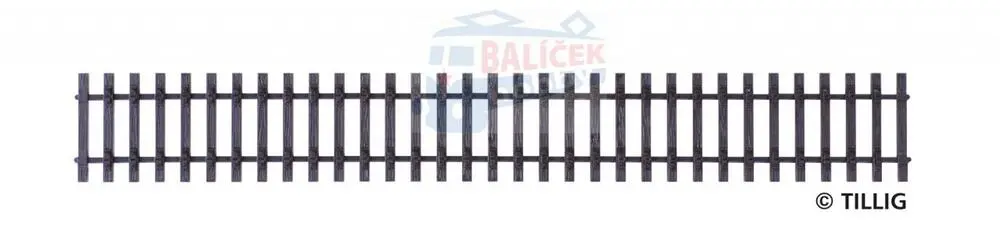 82017 Tillig H0 Bahn - Rovný pražcový pás - délka 228 mm