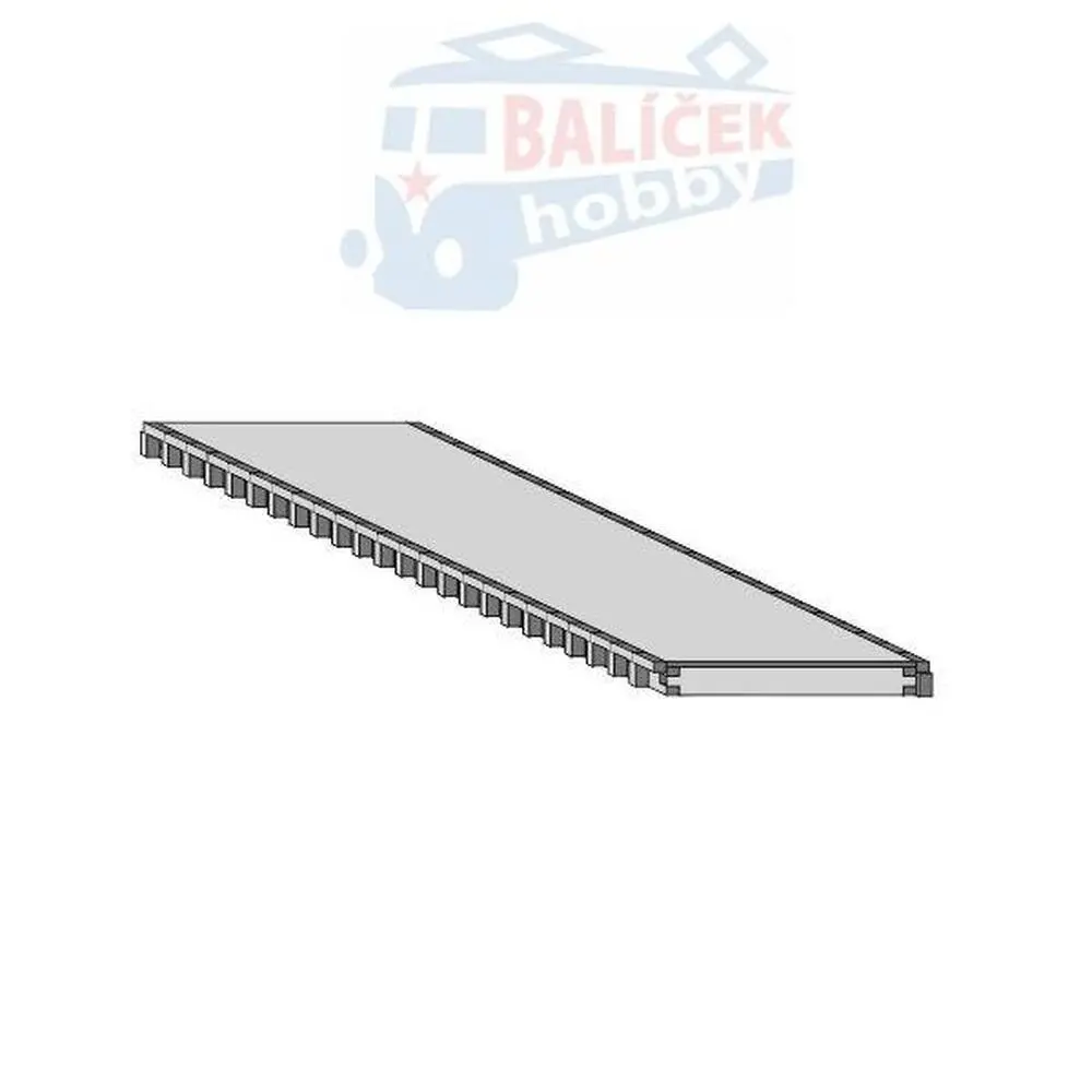 H0 – Nástupiště - nekrytý díl