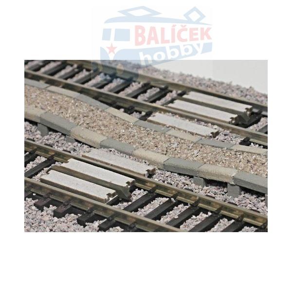 H0 – Sypané nástupiště - polopřechodový díl 