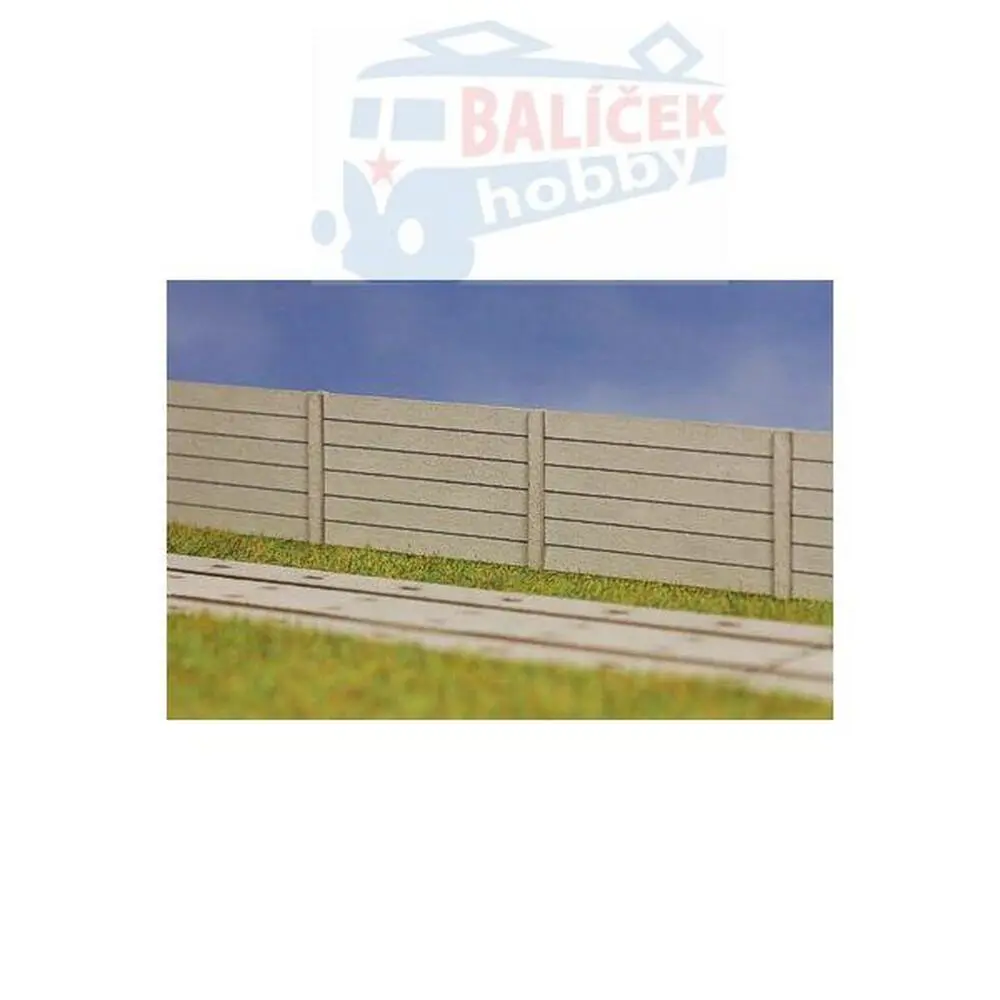 H0 – Betonový plot 180