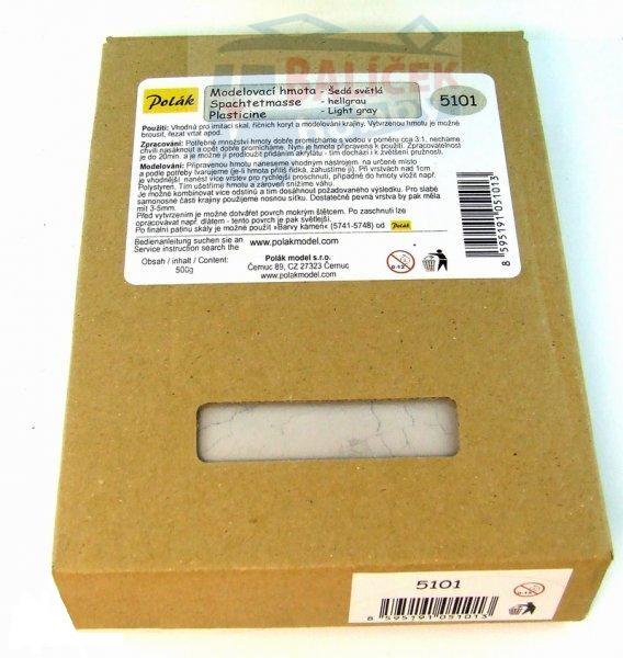 Modelovací hmota - šedá světlá, Polák 5101