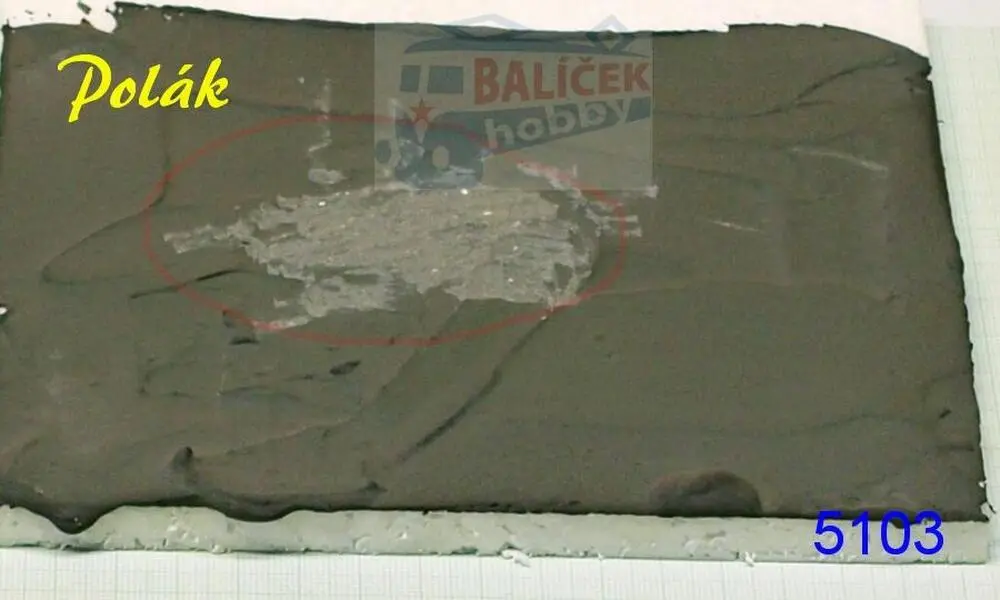 Modelovací hmota - šedá tmavá, Polák 5103