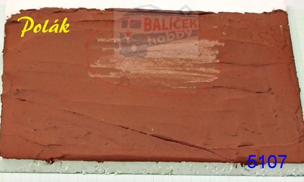 Modelovací hmota - hnědočervená, Polák 5107