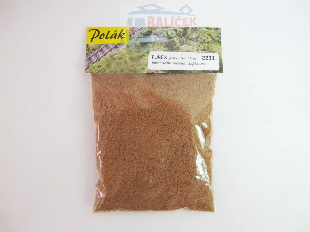 PUREX jemný - Hnědá světlá 1.0 - 1.5mm, Polák 2231