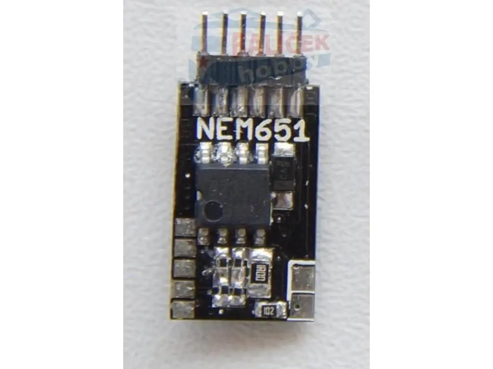 DCC Lokodekodér NEM651 - Peli