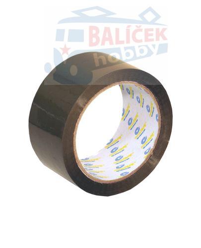 Lepicí páska šíře 48 mm, návin 66 m - hnědá