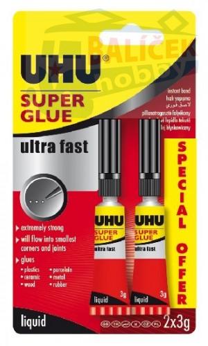 UHU Super Glue 2 x 3 g SPECIAL OFFER 1+1