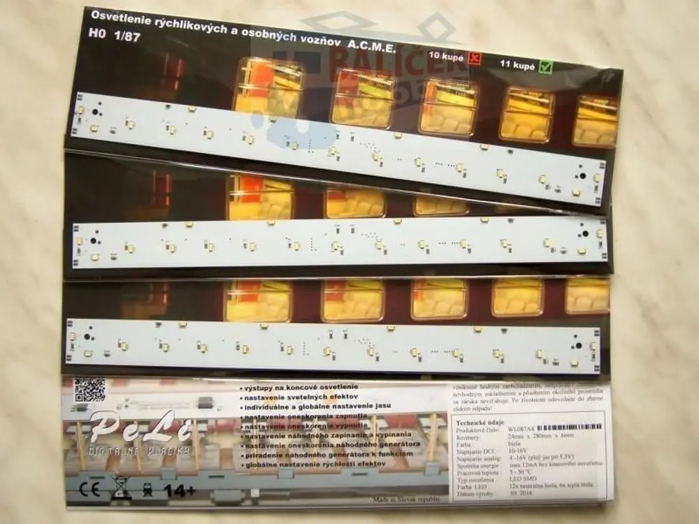 Osvětlení vozu H0 A.C.M.E. Y/B 70 1 - Peli