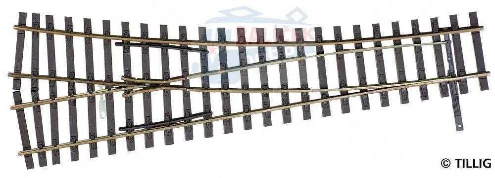 85323 Tillig H0 Bahn - EW2 - výhybka pravá, úhel srdcovky 15°