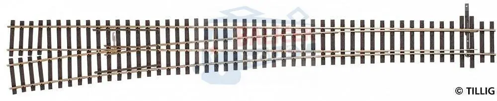 85327 Tillig H0 Bahn - EW5 - výhybka levá, úhel srdcovky 7°