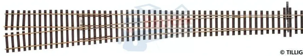 85347 Tillig H0 Bahn - EW6 - výhybka levá, úhel srdcovky 6,34°