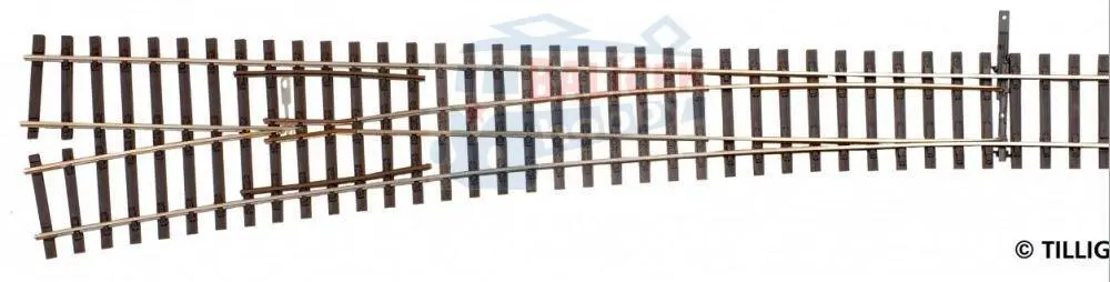 85354 Tillig H0 Bahn - EW3 - výhybka levá, úhel srdcovky 12°