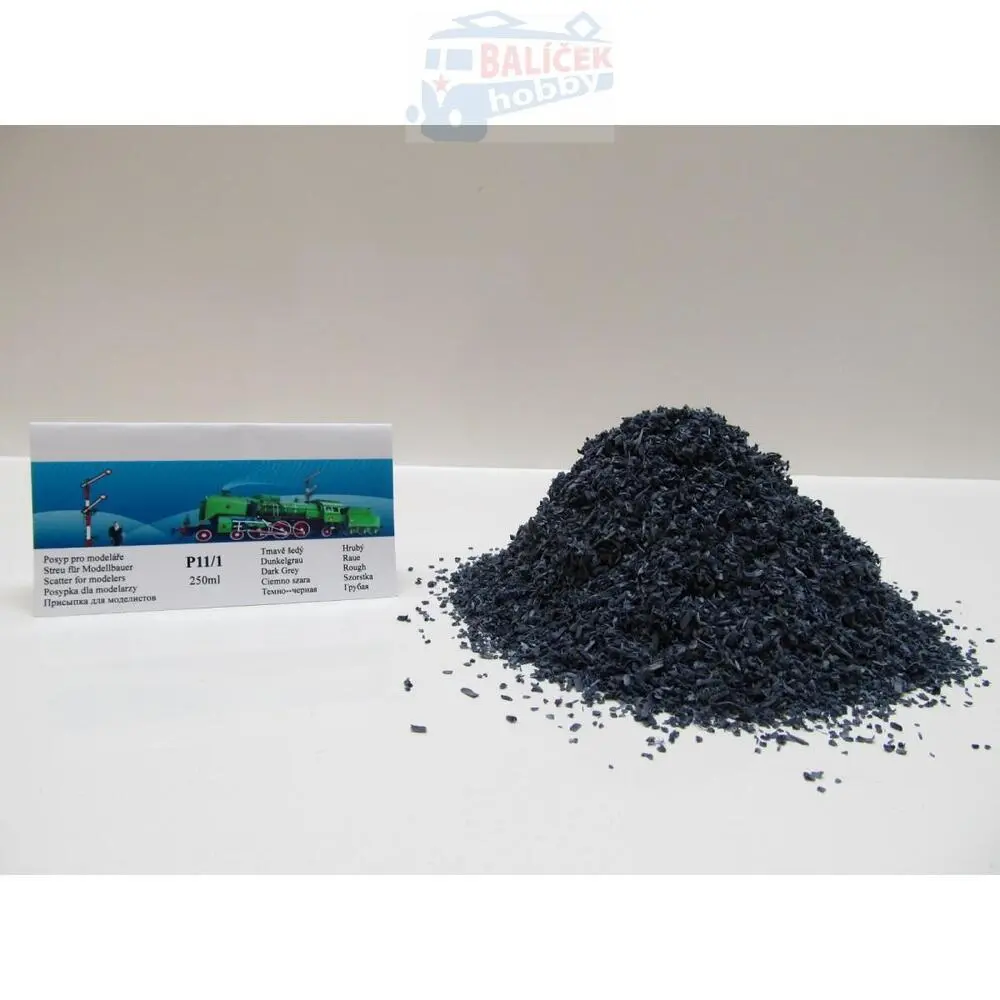 Posyp šedý,tmavý, hrubý, 250ml (P11/1)