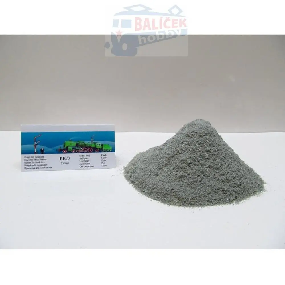 Posyp šedý ,světlý,prachový, 250ml (P10/0)