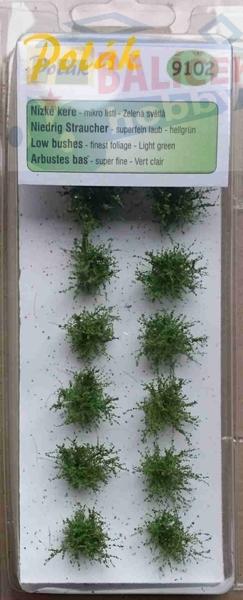 Keře - Nízké keře - mikro listí - Zelená světlá , Polák 9102