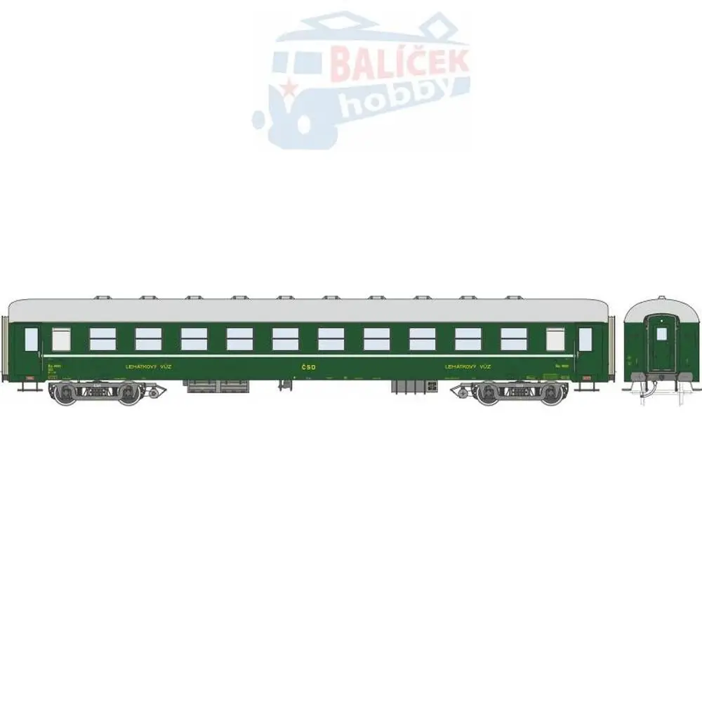 Lehátkový vůz Bac Praha ČSD 1