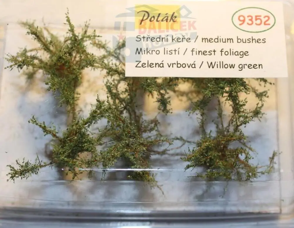 Keře - Střední keře - mikro listí - Zelená vrbová, Polák 9352