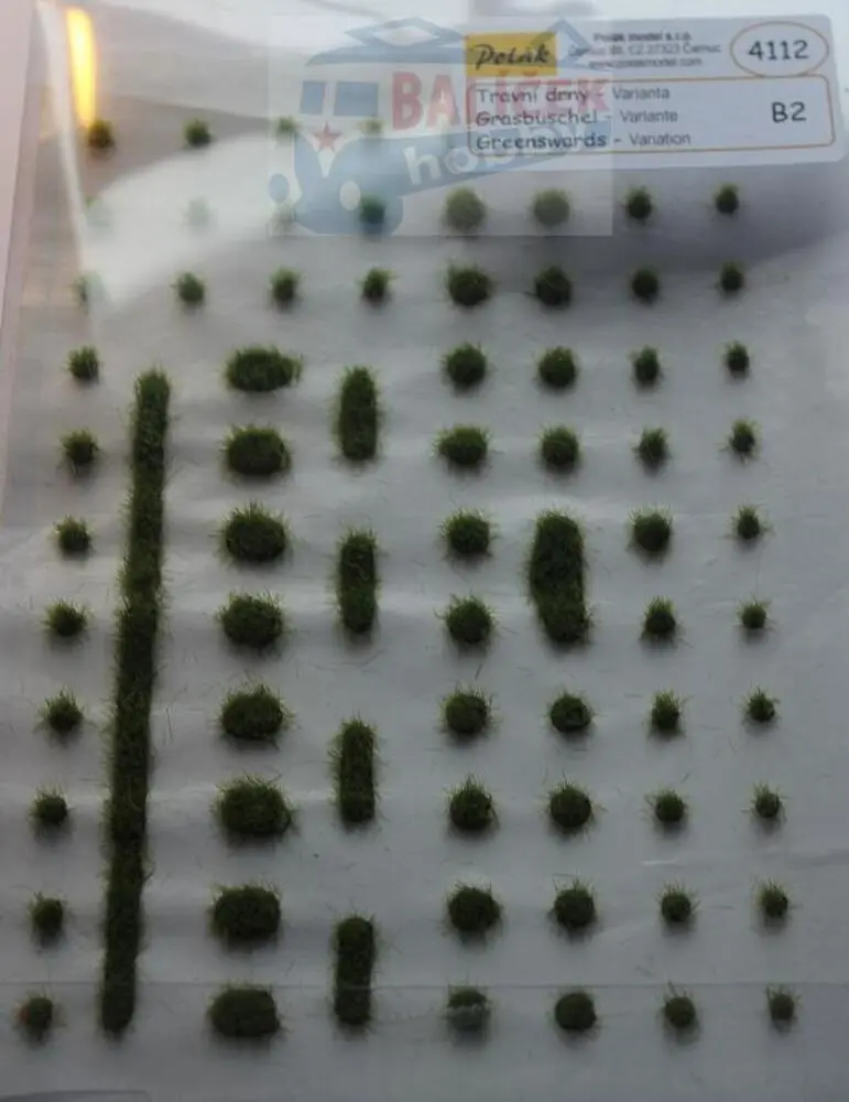 Travní drny - Drny- výška 3mm - Zel.travní - Polák 4112