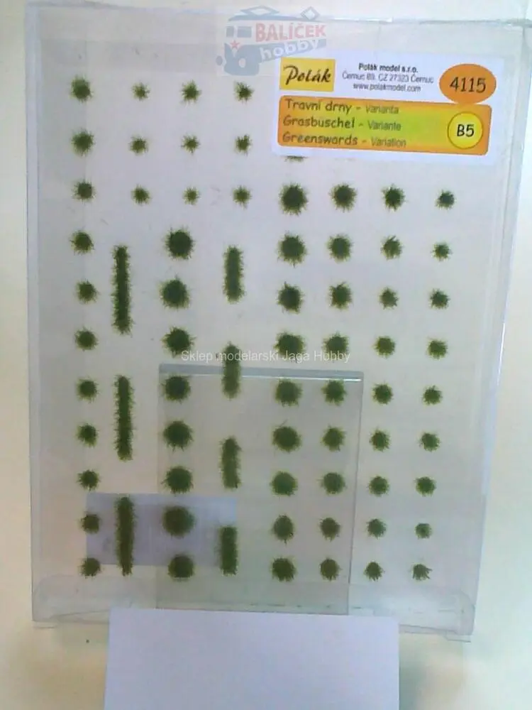 Travní drny - Drny- výška 3mm - Zel.luční B5 - Polák 4115