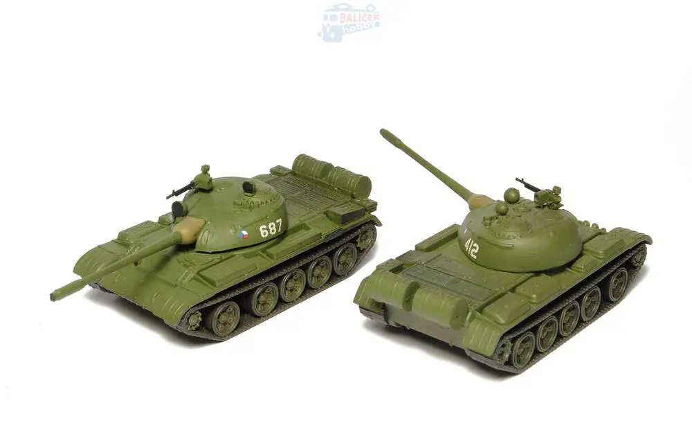 Střední tank T-54B/T-55A, 2ks 1:120