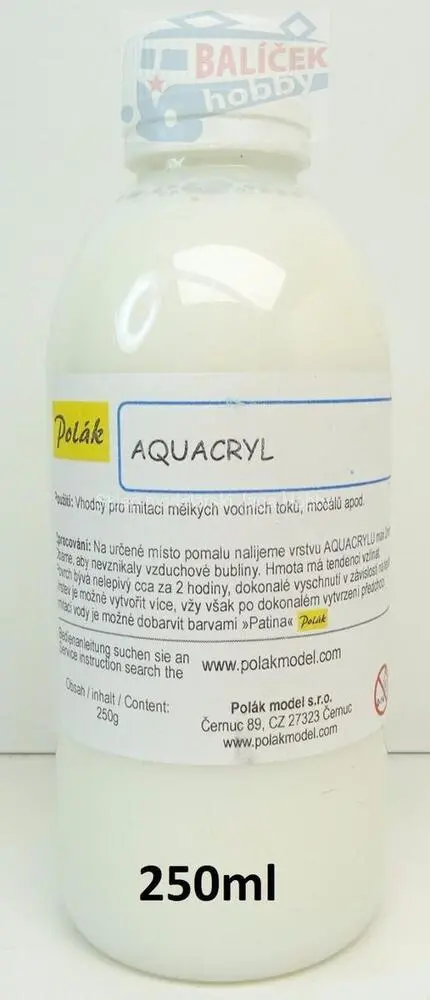 AQUACRYL imitace vody 250 ml - Polák 5527