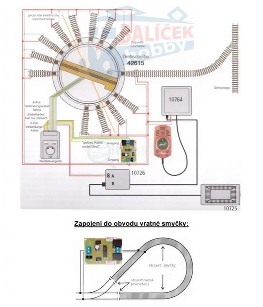 Reverzní modul pro točny a vratné smyčky DCC-Reverz LK - STE-042