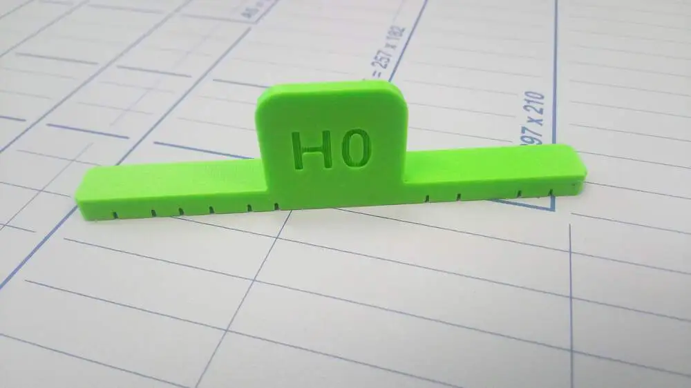 Roztečník H0 -  46, 52, 57 a 64mm - 4ks