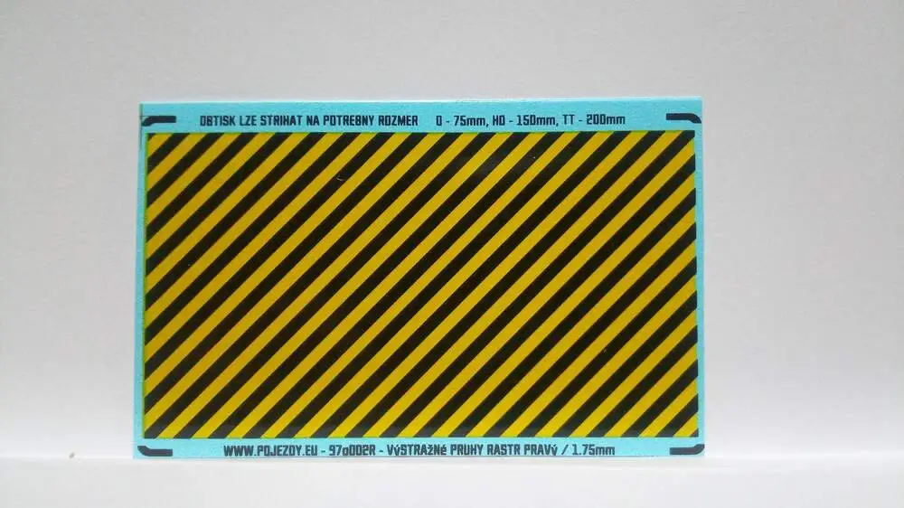 H0 - Žlutočerná výstražná plocha II (R)