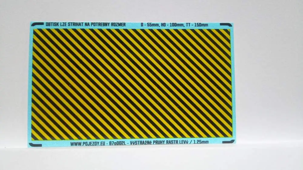 H0 - Žlutočerná výstražná plocha (L)