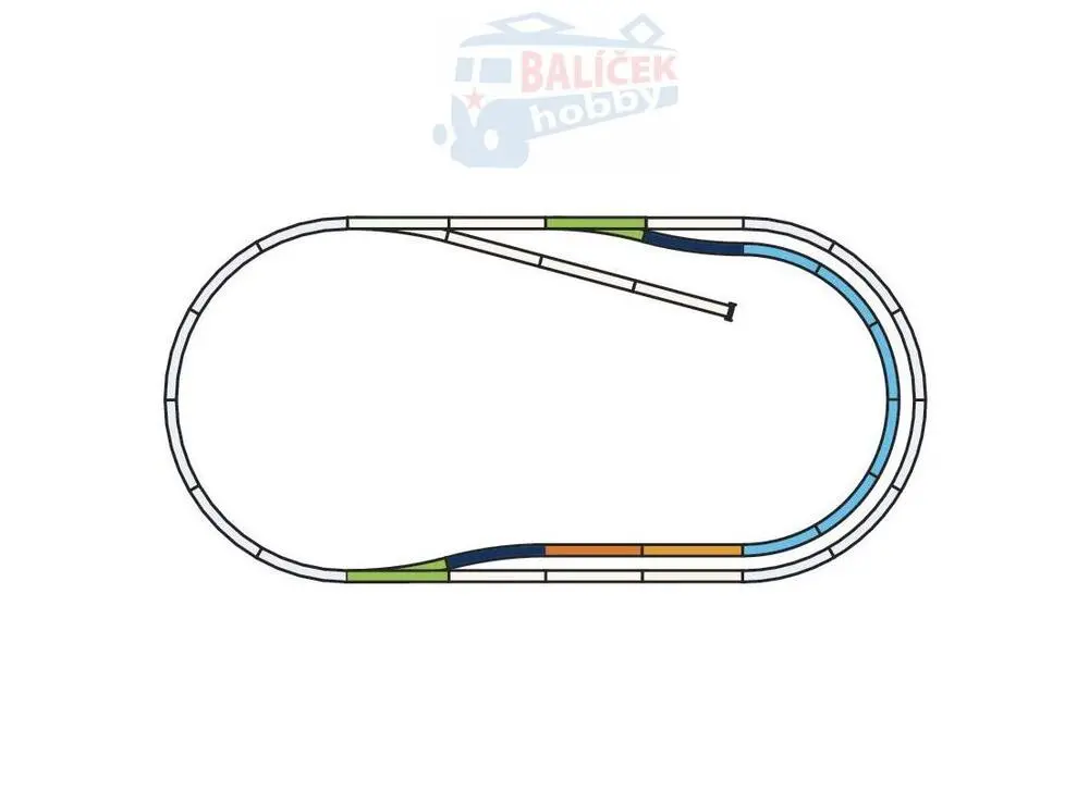 H0 - Set kolejí C, obloukové nádraží A-Gleis