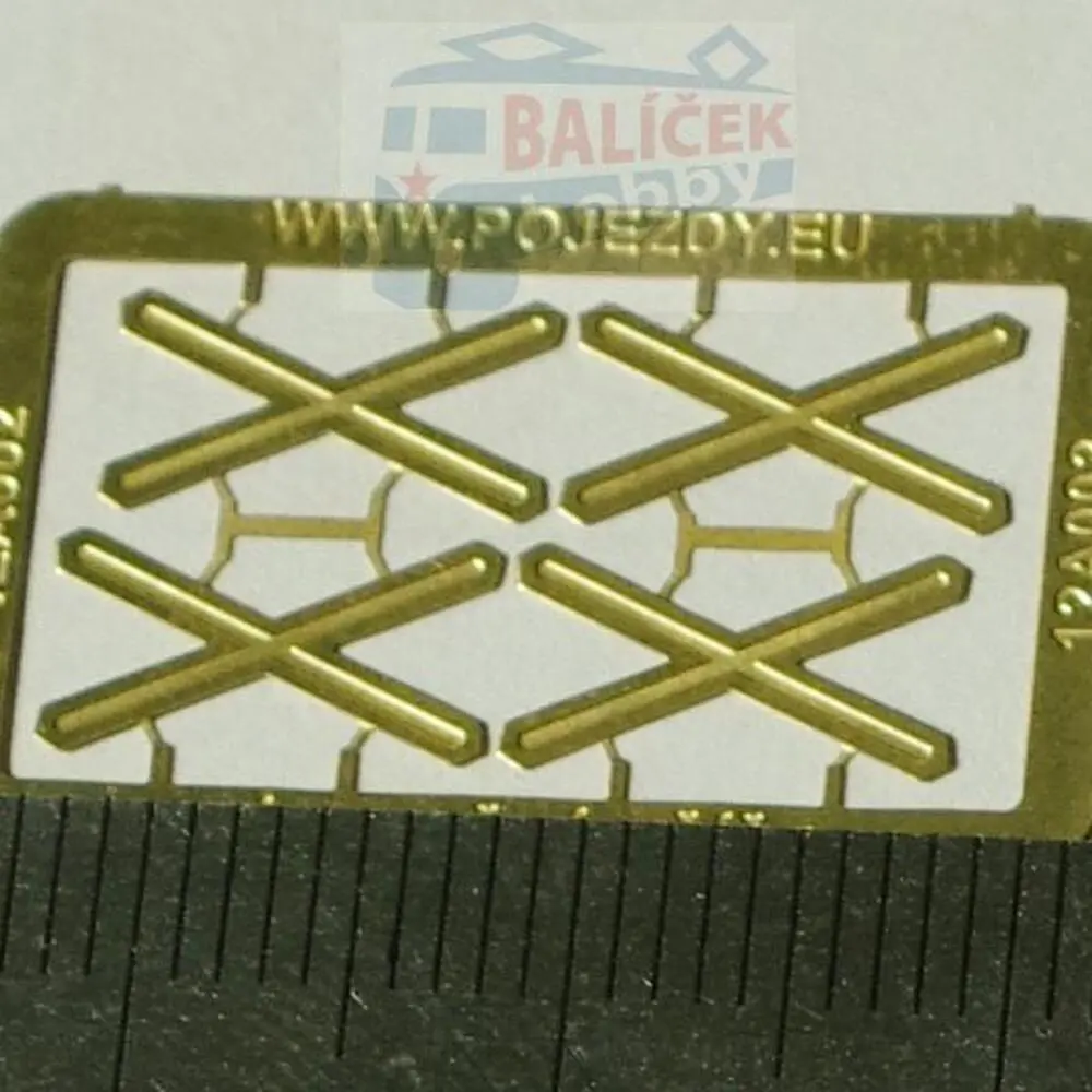 H0 - Výstražné kříže pro jednokolejný přejezd (velký)